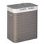 HOMCOM 2 Section Collapsible Laundry Hamper Lid Removable Lining-1520403934