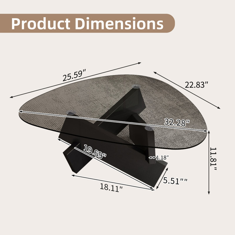 Table basse Modern Modern, Noir