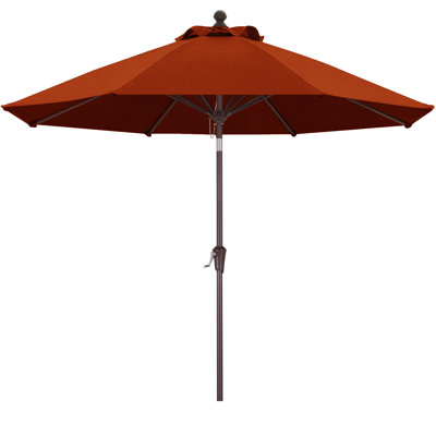 9’ Olefin Market Umbrella with Tilt and Crank Lift