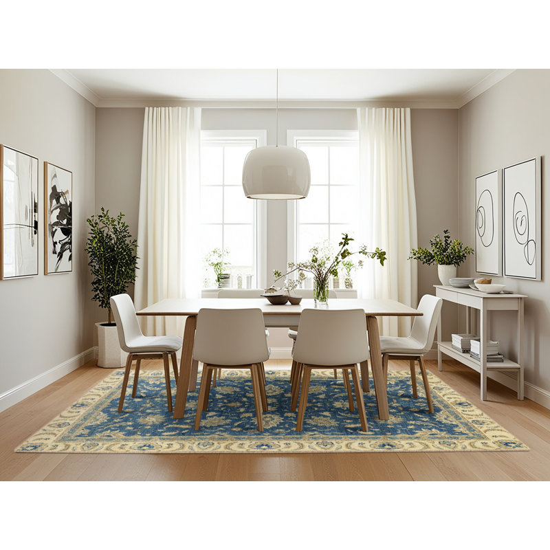 Tapis décoratif multicolore à motif abstrait, Rectangle 7 pi x 10 pi