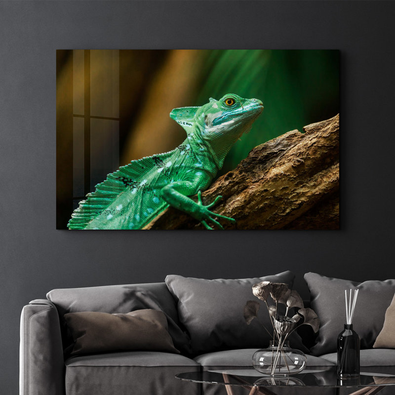 Élégante peinture murale en verre trempé de 13,8 po x 21,7 po | 100% verre trempé, épaisseur: 0,16 pouce | Imprimé UV pour des couleurs éclatantes | Parfait pour la décoration intérieure, le salon et les espaces de bureau