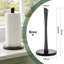 Stainless Steel Freestanding Organizer Stand: Matte Black Finish, Ideal For Large Rolls In Kitchen & Bathroom