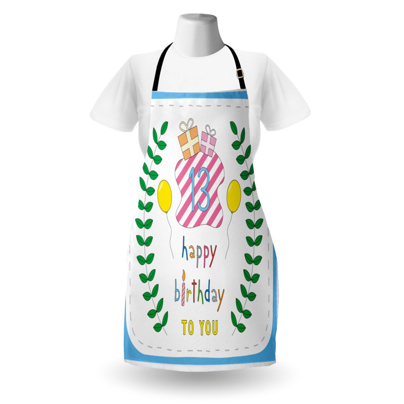 Birthday No Pattern Bib Apron