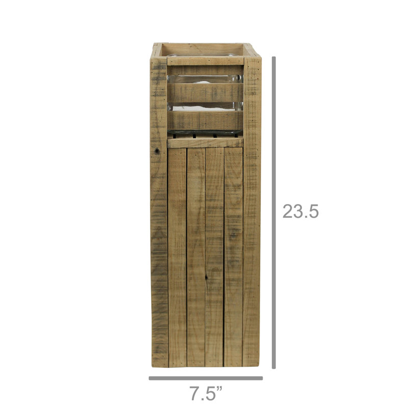 Floor Hurricane, 23.5" H x 7.5" W x 7.5" D
