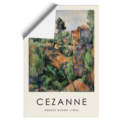 Bibémus Quarry by Paul Cezanne - No Frame Painting