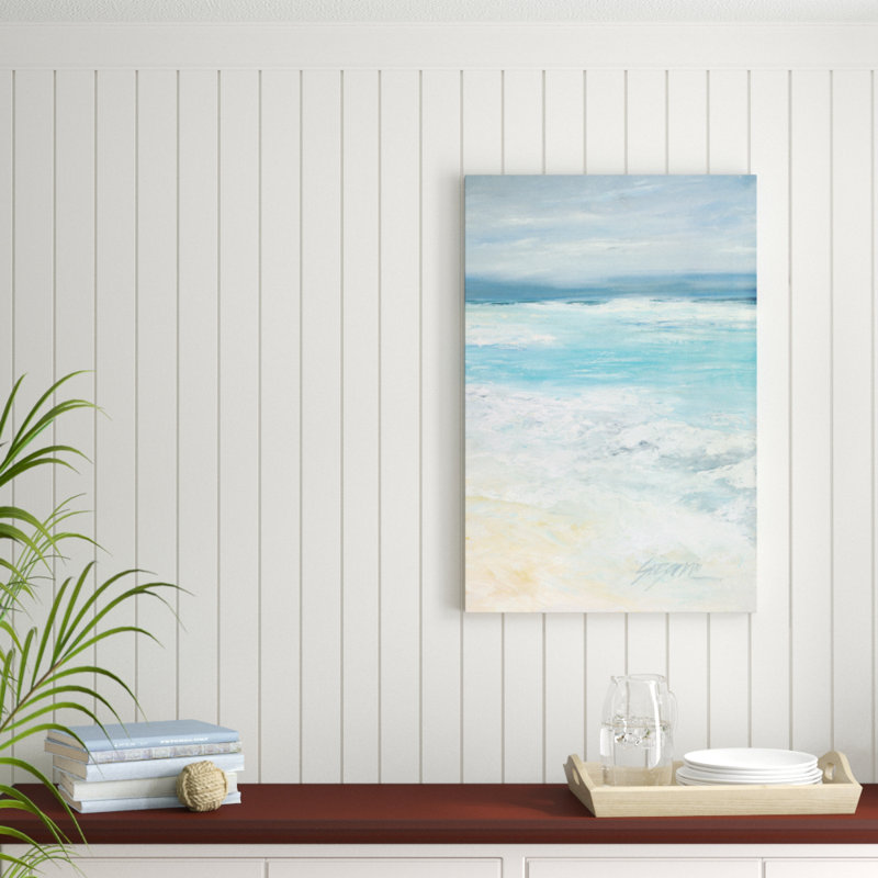 «Storm at Sea II», peinture sur toile, H 36 po x l 24 po, Non, Unframed