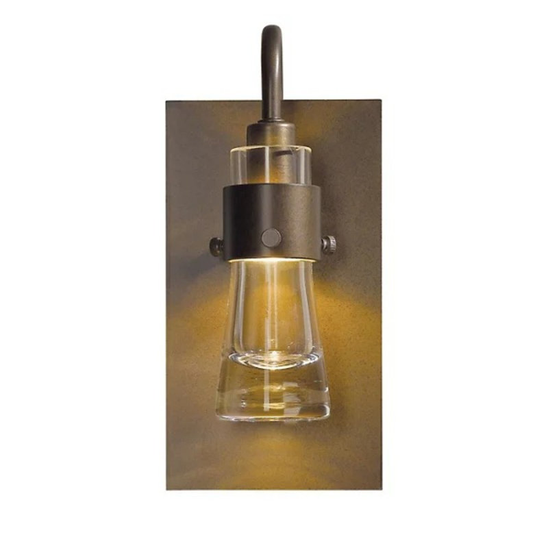 Erlenmeyer 1-Light Armed Sconce, Translucent Bronze