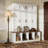 Hall Tree with 4 Hidden Hanging Hooks,Seating Bench with 8 Doors-1870045083