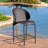 4 - Person Wicker Patio Dining Set with Round Table