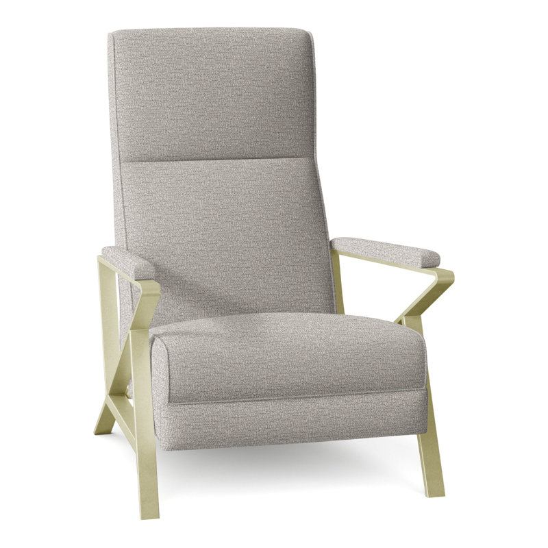 Infinity Recliner, Brushed Brass, Perigold In The Loop White Pepper