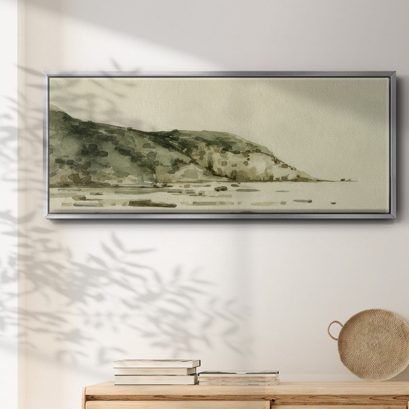 «Distant Shore I», reproduction d'art sur toile, H 24 po x l 60 po x P 1,5 po, Argent