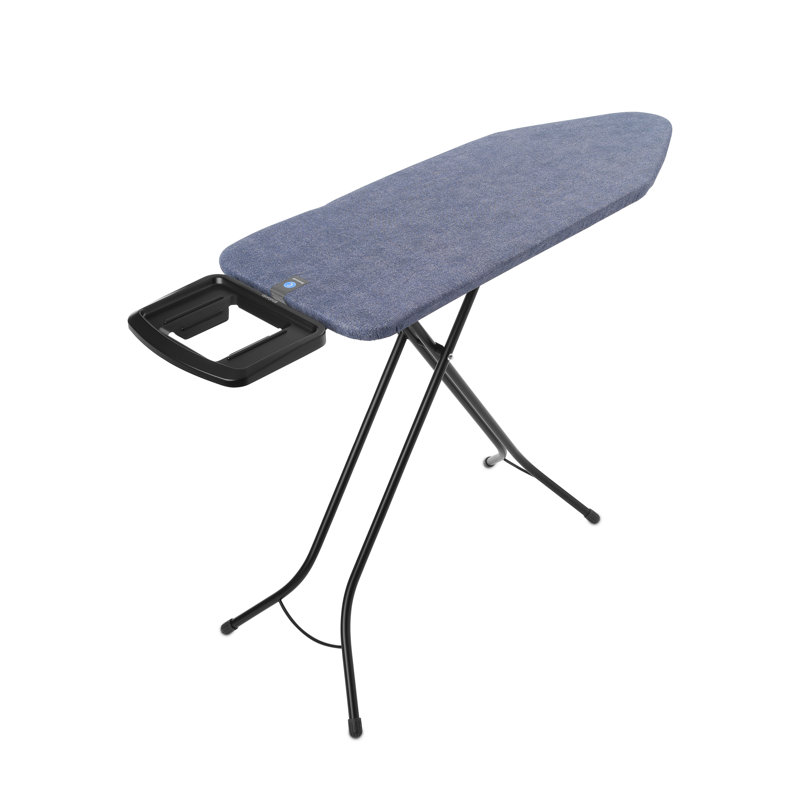 Planche à repasser avec repose-fer solide, Denim noir