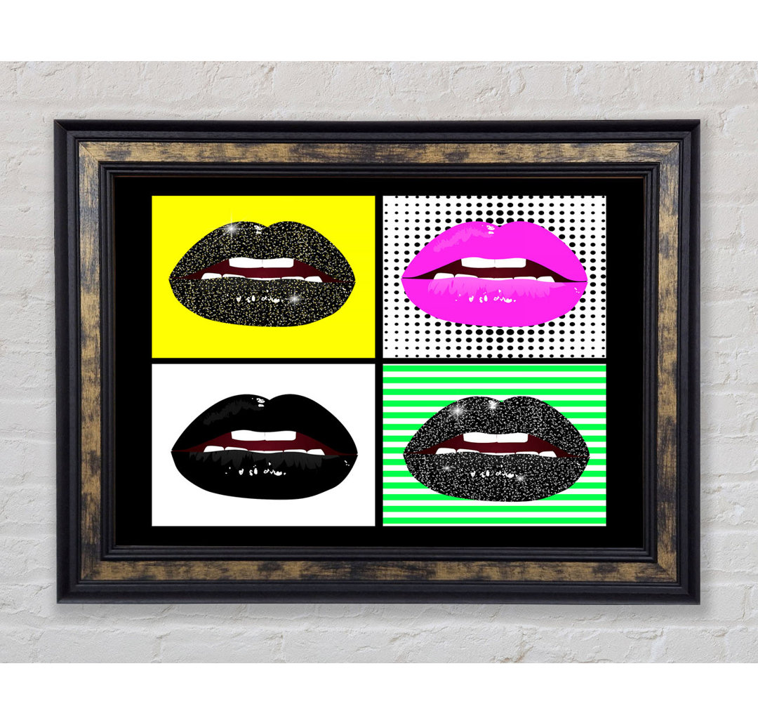 Sparkle Lips - Einzelne Bilderrahmen Kunstdrucke