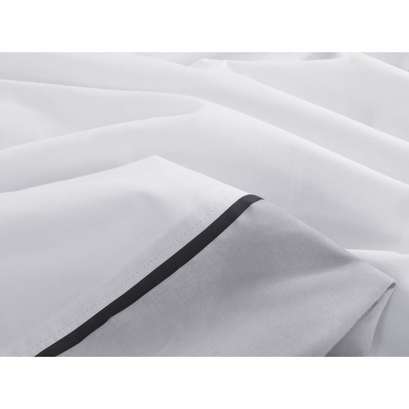 Premium Polycotton Duvet Cover Set with Pillowcases Soft Breathable Easy Care Wrinkle Resistant Bedding, Grey