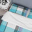 Tartan à carreaux bleus - ensemble de housse de couette abstrait - microfibre de polyester-968303442