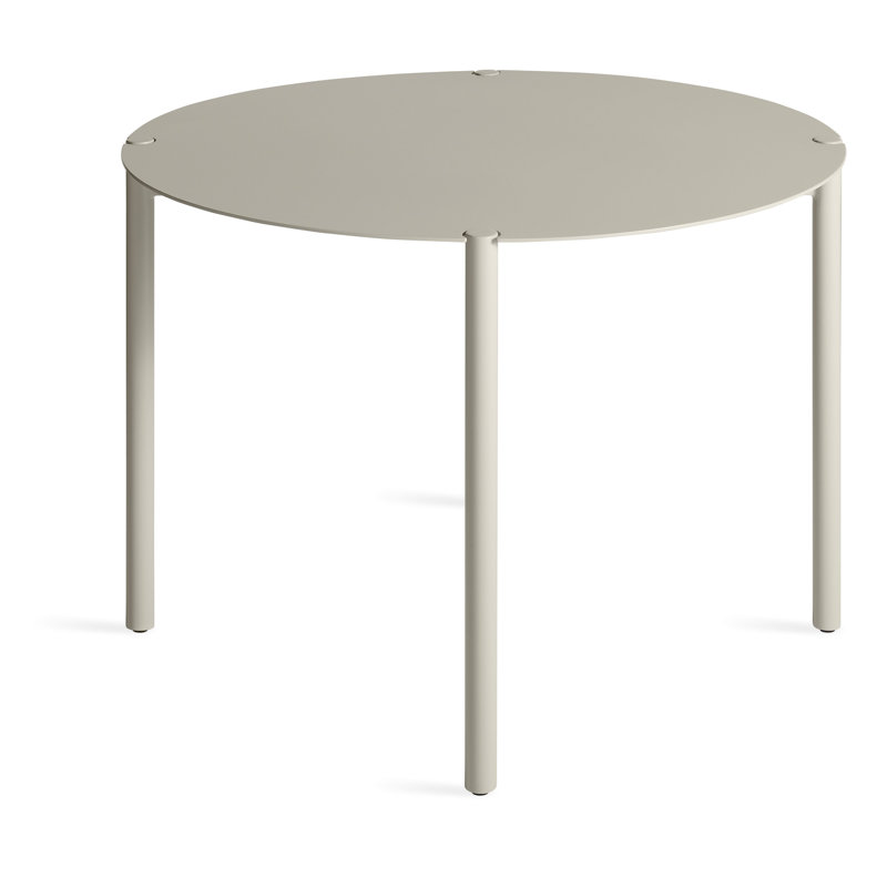 Comeuppance Outdoor Round Dining Table, Putty