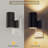 Modern Minimalist Cylinder Wall Light Dimmable Night Light Armed Sconce