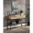 Oak & Black Finish Sofa Table