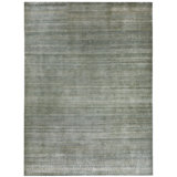 Light Green Alchemy Textured Wool Silk Blend Rug - 8'11" x 12'2"