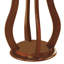Superbe table d'appoint brune avec finition en faux marbre pour l'espace de vie-361233132-361233131