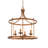 Gold Leaf Brass Lantern 4-light CHandelier