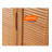 Ventilated Slatted Solid Wood Shoe Cabinet with Lock