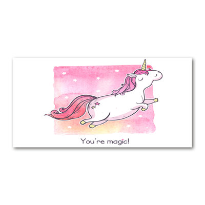 Pink Unicorn - Wrapped Canvas Print