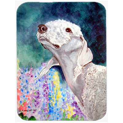 East Urban Home Bedlington Terrier Rectangle Glass Cutting Board