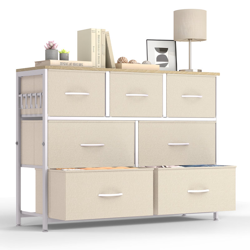 7 Drawer Storage Drawer, Beige