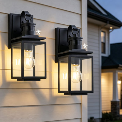 Black Outdoor Sconce