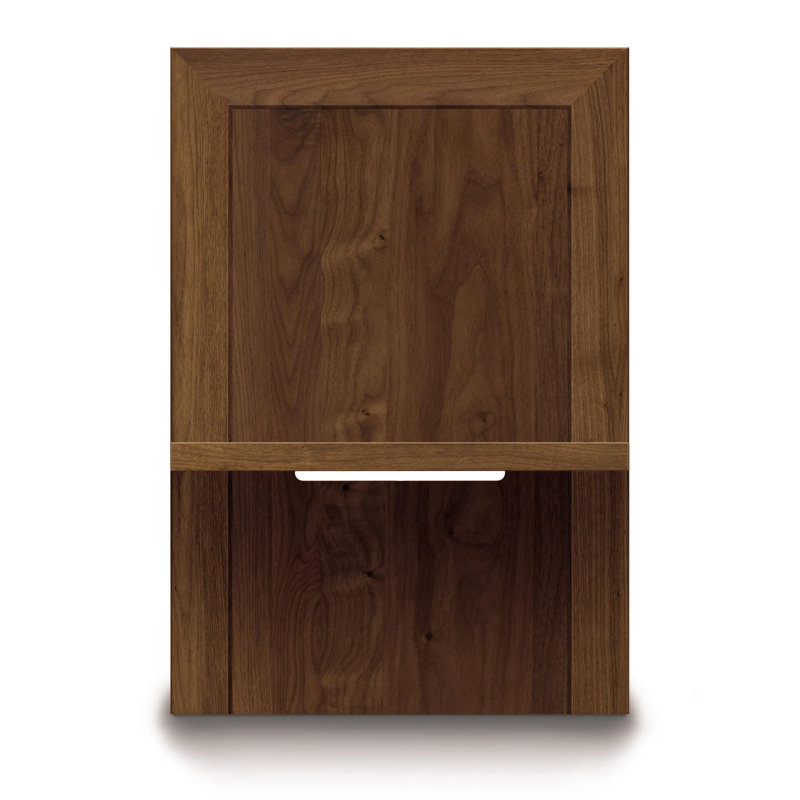 Moduluxe Solid Wood Nightstand, Natural Walnut