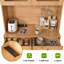Porte cintrée en acrylique pour armoire de garde-manger de 75 pouces de hauteur, idéale pour la cuisine et la salle à manger.-130084422