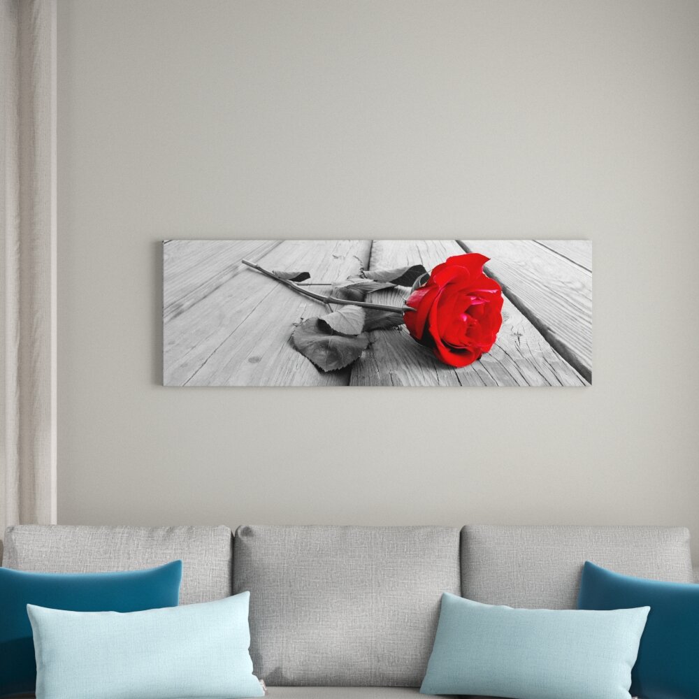 Carmine Rose Fotodruck auf Leinwand