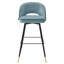 Cliff Swivel Upholstered Stool with Metal Frame-72767075-72767078
