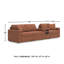 Canapé modulaire 4 pièces Braintree avec console audio-111301352