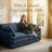 130.7" Chenille U-Sectional – Modular Cloud Seats, 2 Movable Ottomans, DIY U/L/Sleeper Layouts, Vacuum-Flat Packs-456167287