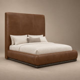 Cipriani Heirloom Quality Bed (Tall Version 72"H) in Buttery Soft 100% Top Grain Leather, Made to Order