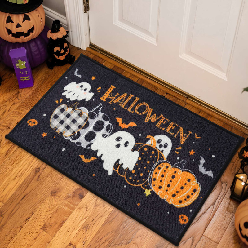 Tapis de porte d'Halloween, Black