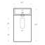 Ensemble de meuble-lavabo simple 16 po avec surface solide 16 po-1403267766