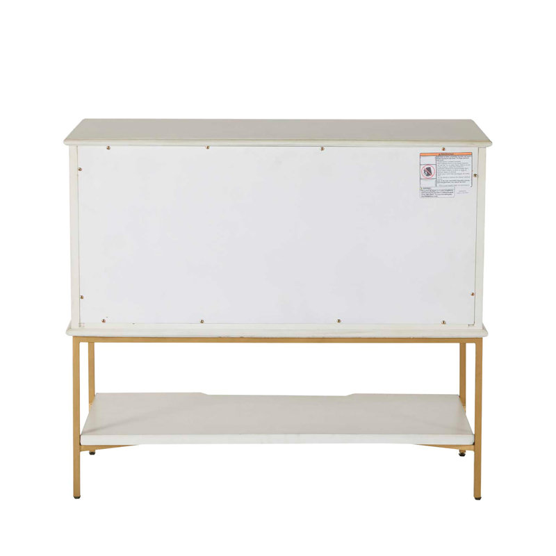 Riggs 2 - Drawer Iron Nightstand