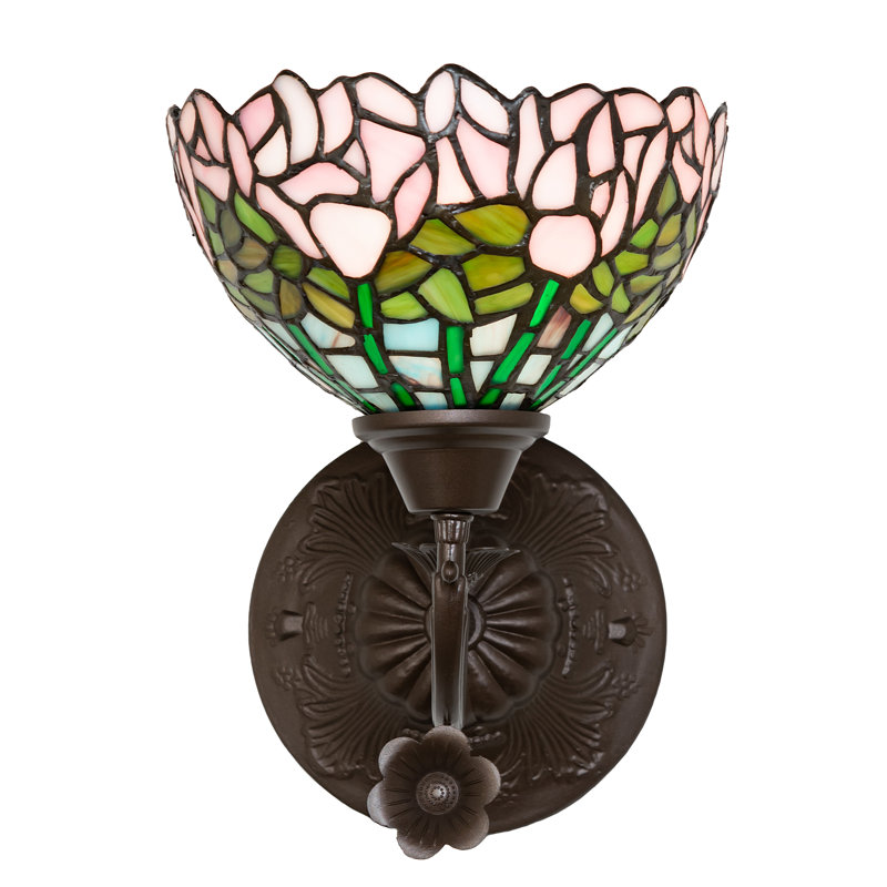Cabbage Rose 1 - Light Armed Sconce