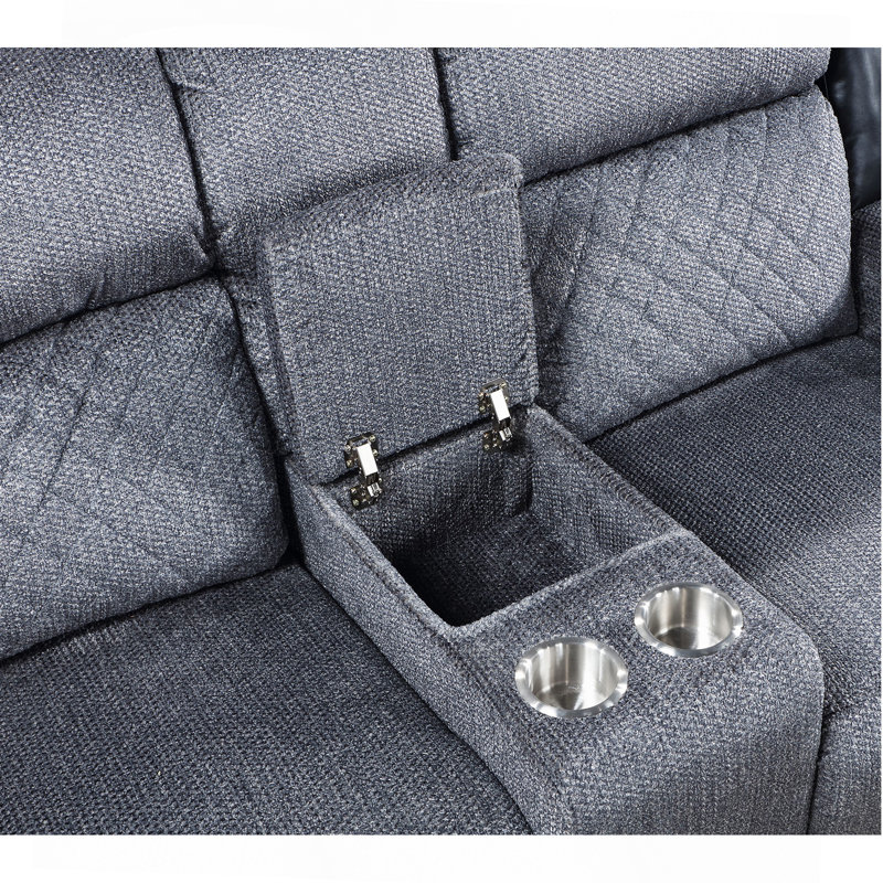 Causeuse inclinable grise / noire
