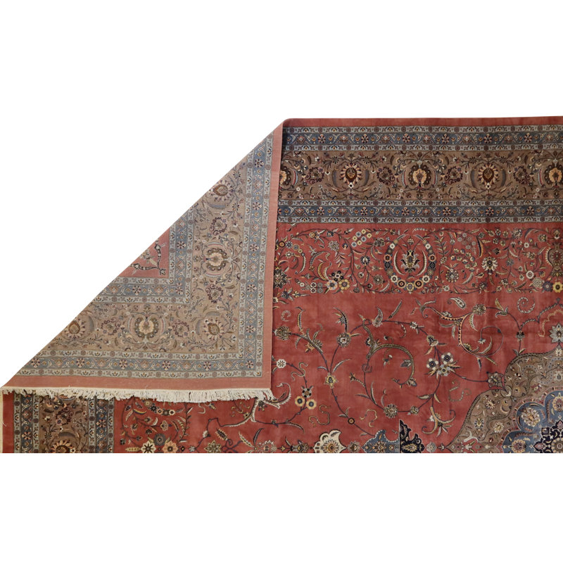 Global Rug One-of-a-Kind Hand-Knotted Isahan 16' x 27' Wool Area Rug