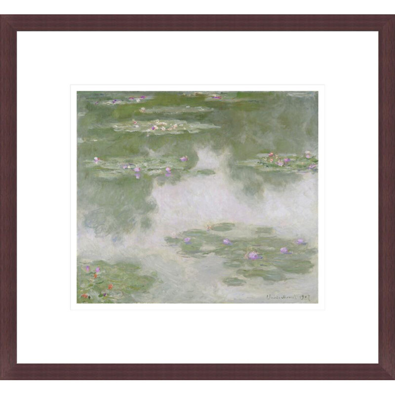 «Nympheas Water Landscape» par Claude Monet, impression giclée sur cadre, H 13,75 po x l 14,85 po