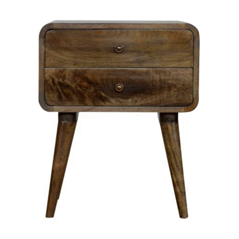 Table de chevet avec rangement, Gris délavé