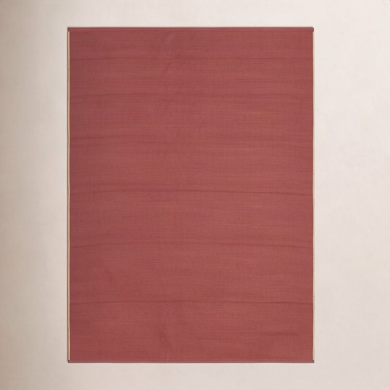 Castanon moderne uni, rouge / brun clair, Rectangle 9 pi x 12 pi