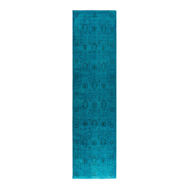 Overyed One-of-a-Kind Runner 2'5" X 9'8" Hand Knotted Area Rug