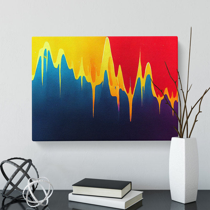 Modern Audio Equalizer Art Vol.1 Abstract - Wrapped Canvas, 35cm H x 50cm W x 3cm D