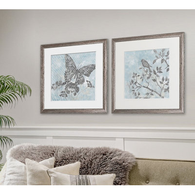 " Soft Silhouette Butterfly " 2 - Pieces