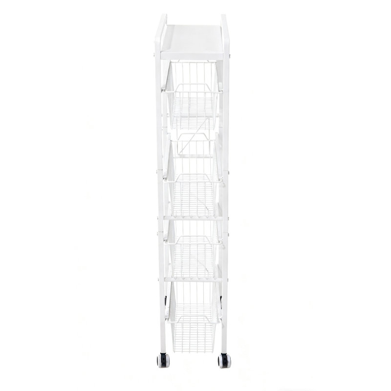 106.7cm H Under Sink Organiser, White